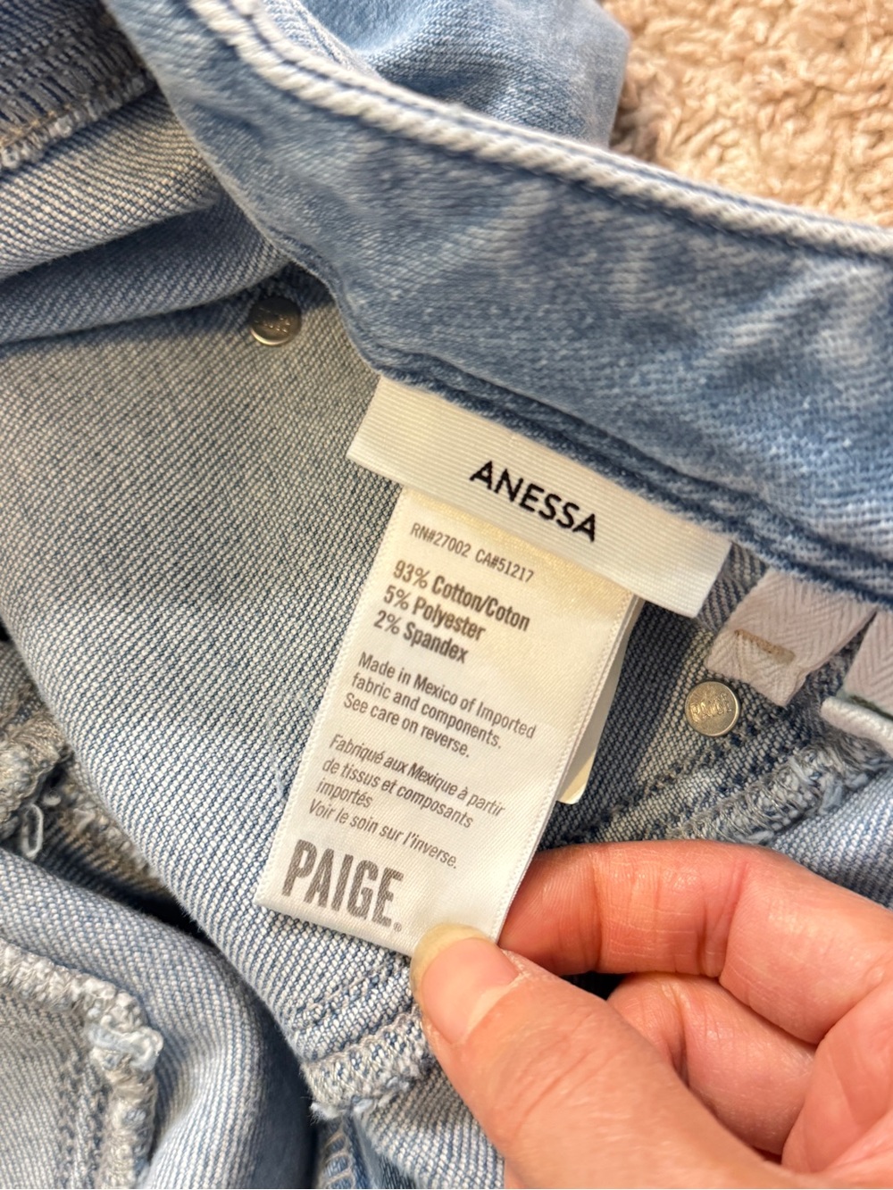NWT PAIGE High Rise Anessa Wide Leg Crop Jeans Raw Hem Size 27 - Picture 10 of 16